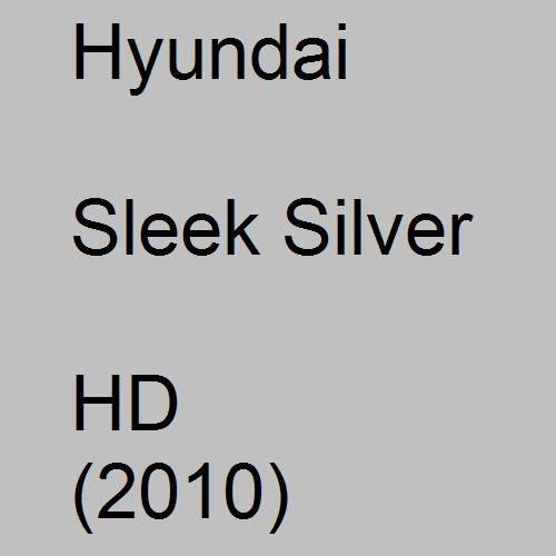 Hyundai, Sleek Silver, HD (2010).